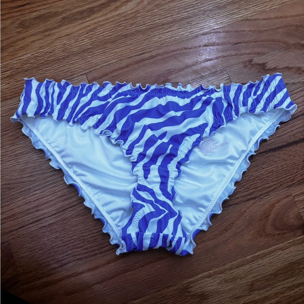 2 zebra print swimsuit bottoms